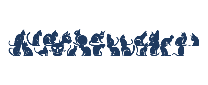 The Cats of South St Uppercase