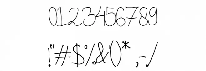 The Cattalina Font OTHER CHARS