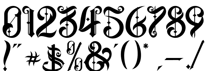 The Centurion Font OTHER CHARS