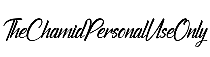 The Chamid Personal Use Only  नि: शुल्क फ़ॉन्ट्स डाउनलोड