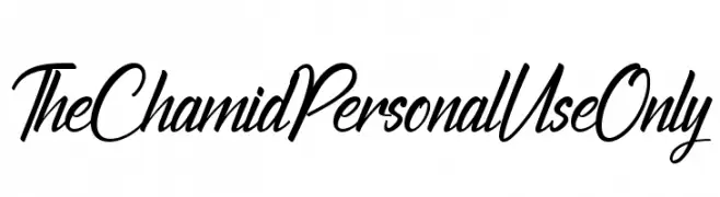 The Chamid Personal Use Only  Fuentes Gratis Descargar