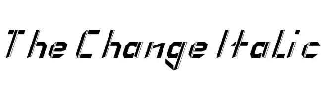 The Change Italic  Frei Schriftart Herunterladen