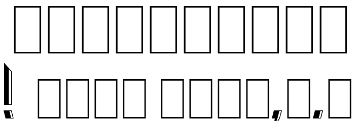 The Change Italic Font OTHER CHARS
