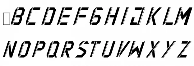 The Change Italic Schriftart Groß
