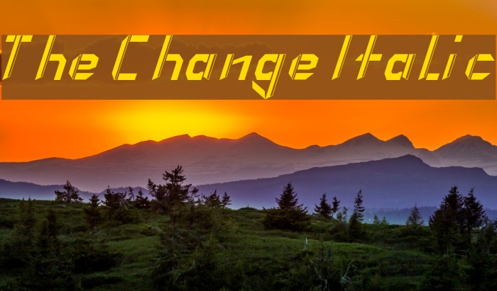 The Change Italic Font examples