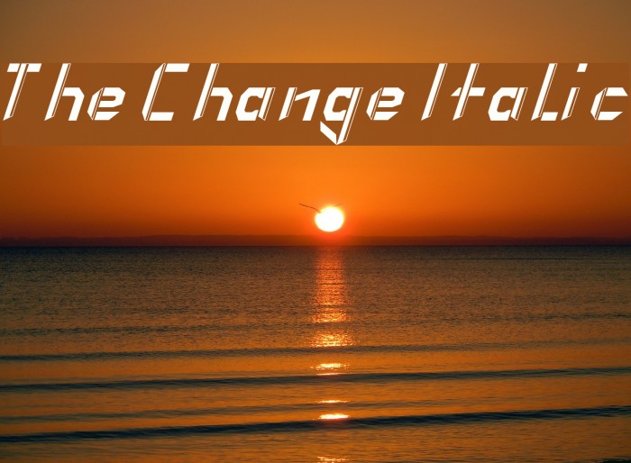 The Change Italic Font examples