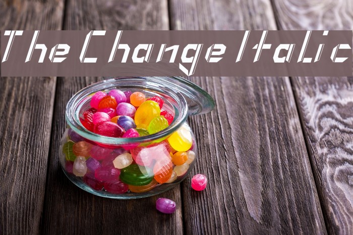 The Change Italic Font examples
