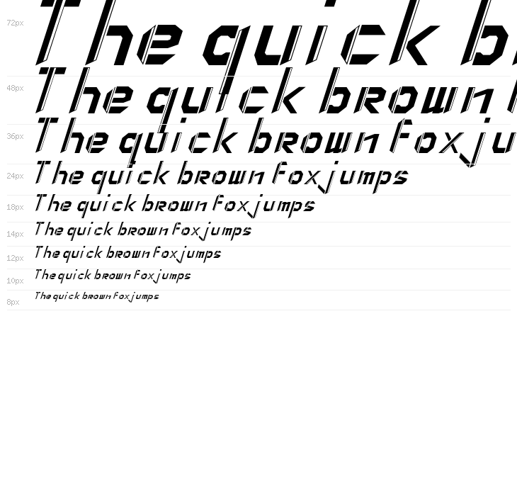 The Change Italic Waterfall