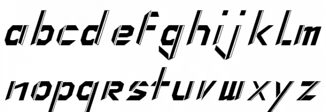 The Change Italic फ़ॉन्ट लोअरकेस