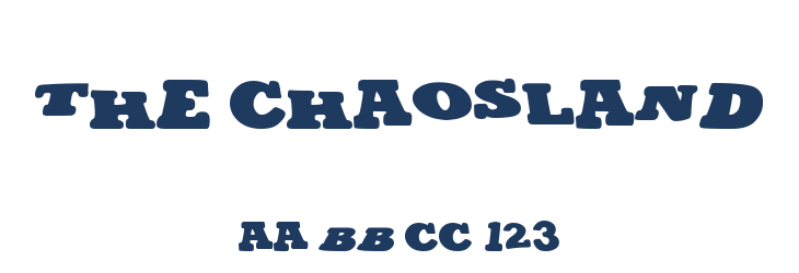 The Chaosland Font Preview