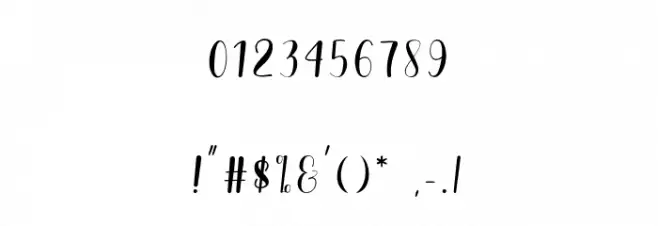 The Charlotte Font OTHER CHARS