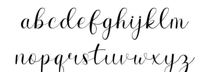 The Charlotte Font LOWERCASE