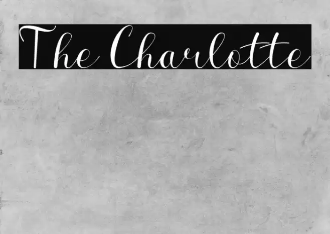 The Charlotte Font examples