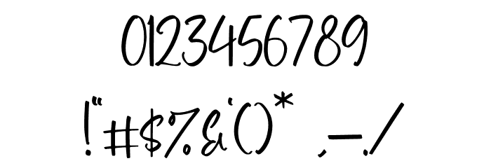The Charmless Font OTHER CHARS