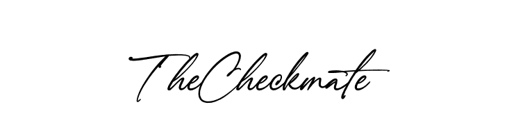 The Checkmate  Frei Schriftart Herunterladen