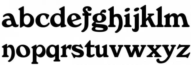 The CheddarCake Factory Schriftart Kleinbuchstaben