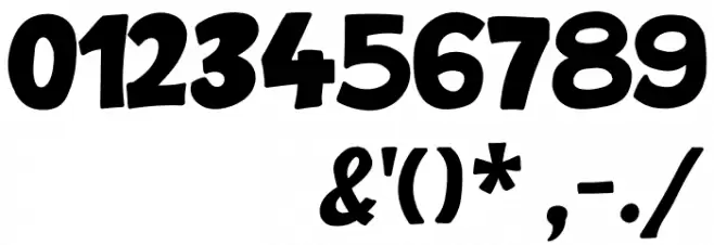 The Chery Moya Font OTHER CHARS