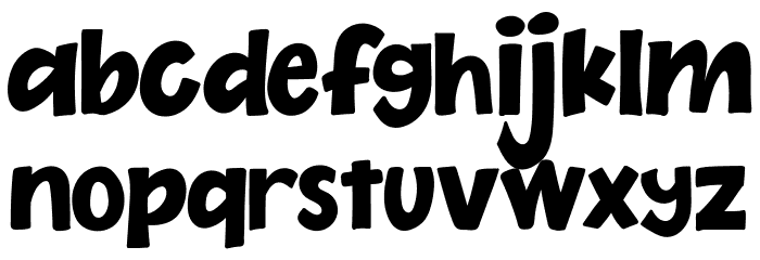 The Chery Moya Font LOWERCASE
