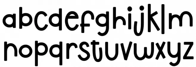 The Childrow Schriftart Kleinbuchstaben