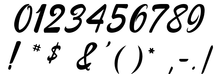 The Cinthia Edito Font OTHER CHARS