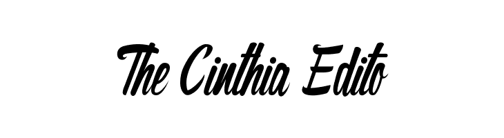The Cinthia Edito  免费字体下载