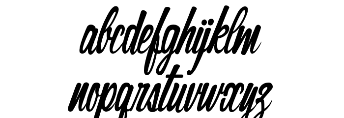 The Cinthia Edito Font LOWERCASE