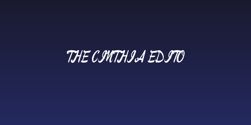 The Cinthia Edito Social Header