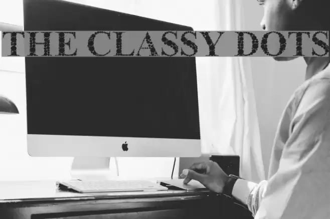 The Classy Dots Font examples