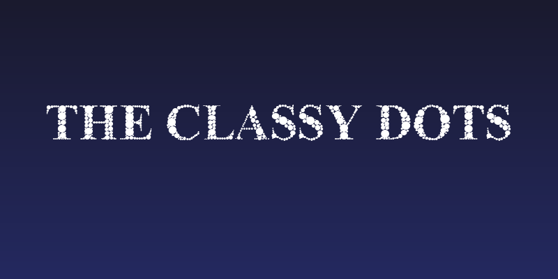 The Classy Dots Social Header