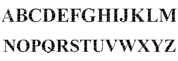 The Classy Dots Font LOWERCASE