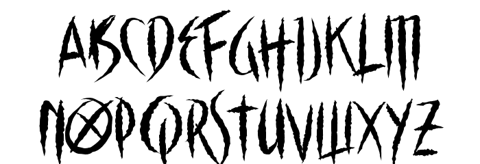 The Claws Font LOWERCASE
