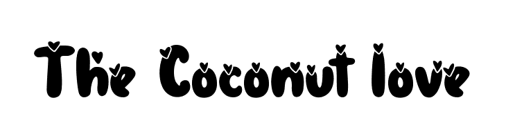 The Coconut love  les polices de caractères gratuit tlcharger