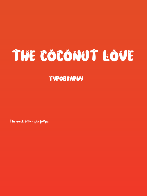 The Coconut love Poster