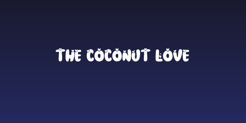 The Coconut love Social Header