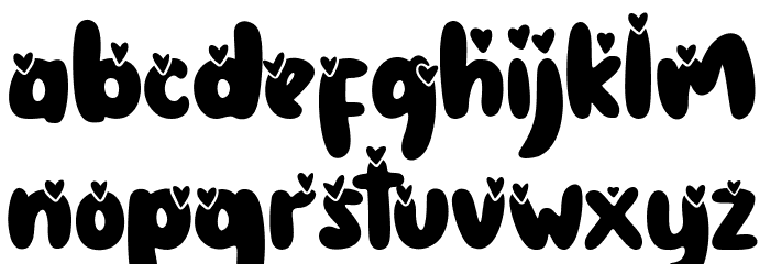 The Coconut love Font LOWERCASE