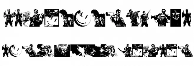 The Comedian Dingbats خط أحرف صغيرة