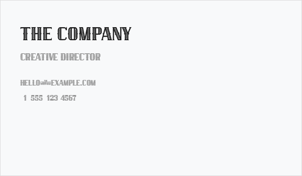 The Company Business Card
