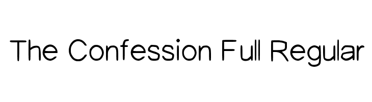 The Confession Full Regular  les polices de caractères gratuit tlcharger