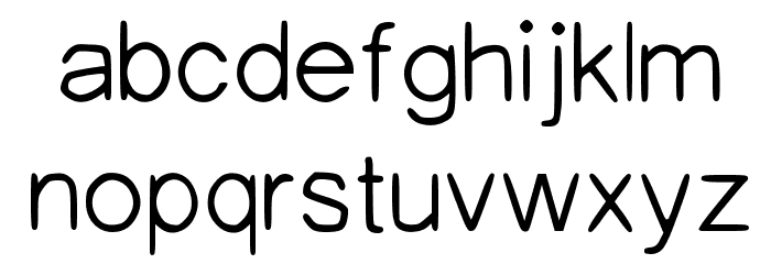 The Confession Full Regular Font LOWERCASE