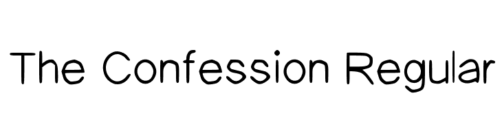 The Confession Regular Font
