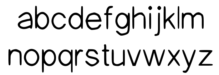 The Confession Regular Font LOWERCASE