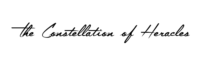 The Constellation of Heracles  font caratteri gratis