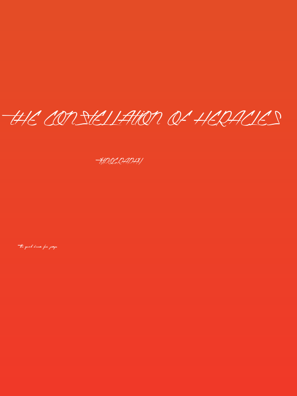 The Constellation of Heracles Poster