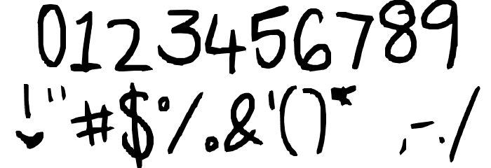 The Cool Font OTHER CHARS