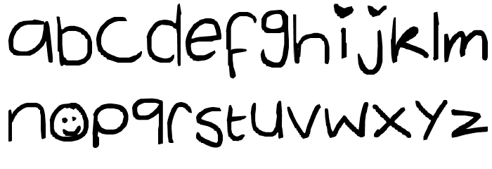 The Cool Font LOWERCASE