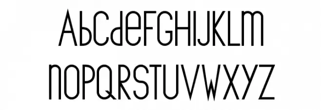 The Copenhagener Bold Caratteri MINUSCOLO