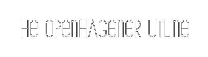 The Copenhagener Outline  les polices de caractères gratuit tlcharger