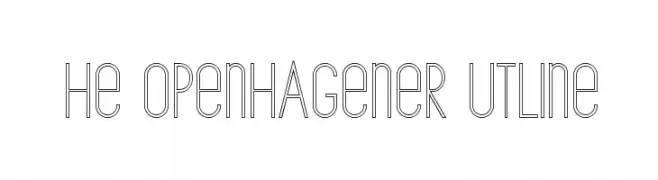 The Copenhagener Outline  Fuentes Gratis Descargar