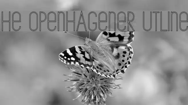 The Copenhagener Outline Font examples