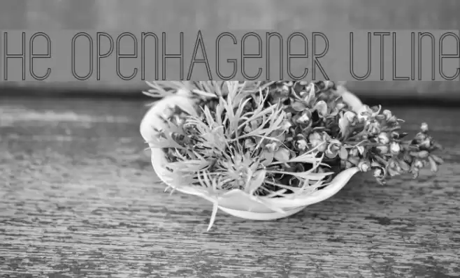 The Copenhagener Outline Font examples